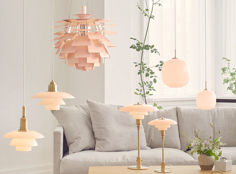 Köp Pale Rose kollektionen av Louis Poulsen hos Illums Bolighus