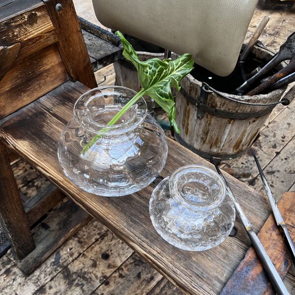 Pumpkin Vas, Baltic Sea Glass