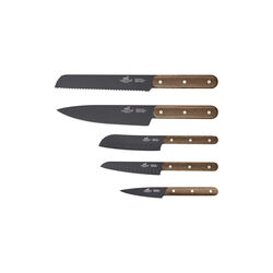 Phenix Walnut Knivset 5 delar, Lion Sabatier
