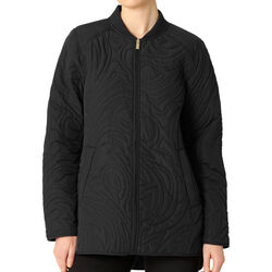 Short Quilt Jacket With Rib, black, Ilse Jacobsen Hornbæk