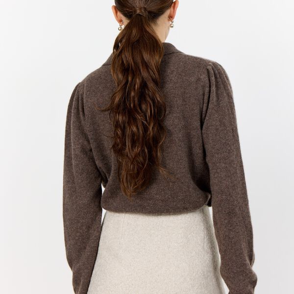 LR-ELOISE 12 Pullover, coffee melange, Leveté Room