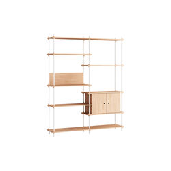 Shelving System &ndash; S.200.2.C, oak/white, MOEBE