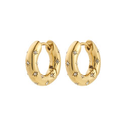 NEVAEH hoops, guldpl&auml;terade, Pilgrim