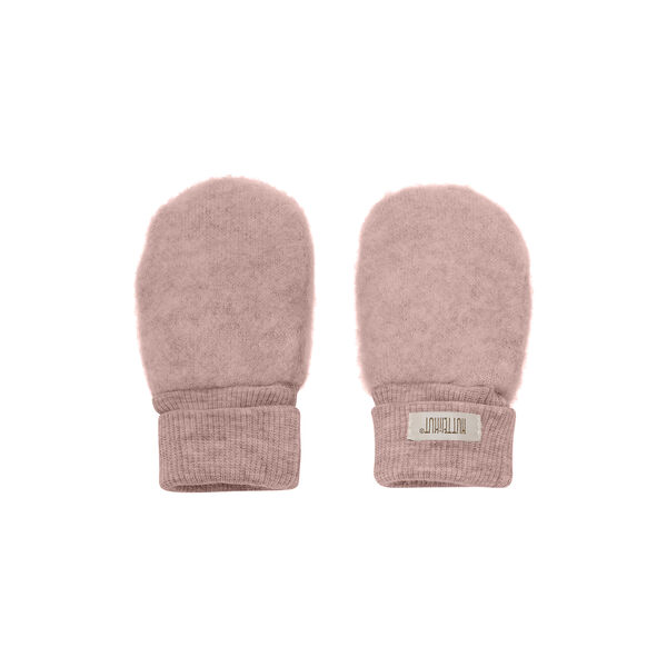 Mittens Wool Fleece , mahogany rose, HUTTEliHUT