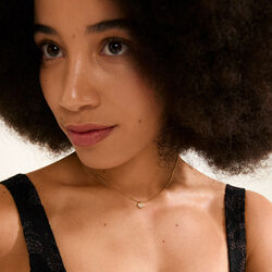 EMMETT halsband, guldpläterat, Pilgrim