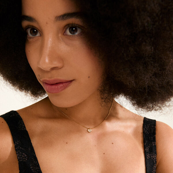 EMMETT halsband, guldpl&auml;terat, Pilgrim