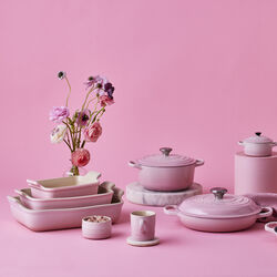 Heritage rektangul&auml;rt fat 32 cm, shell pink, Le Creuset