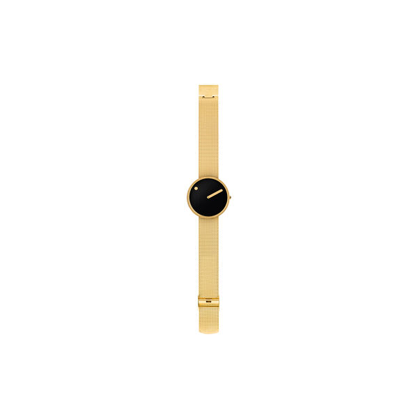 PICTO armbandsur, black/gold/matt gold, Picto