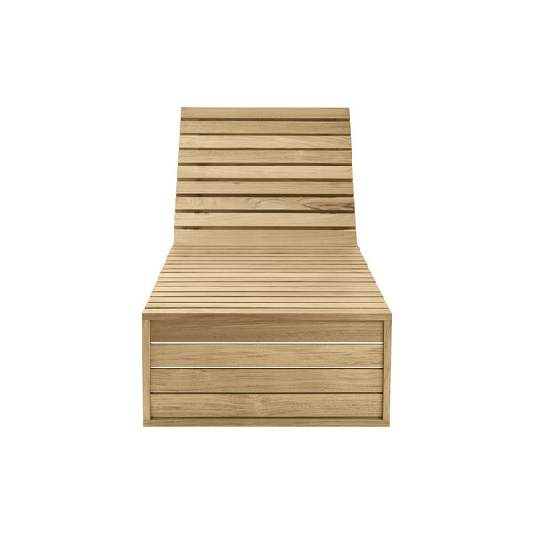 BK14 solsäng, obehandlad teak, Carl Hansen & Søn