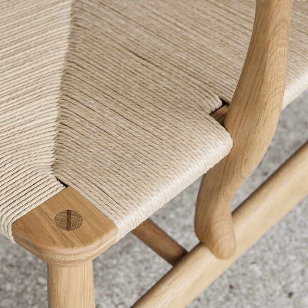 CH22 Loungestol, oljad teak/ek/natur, Carl Hansen & S&oslash;n