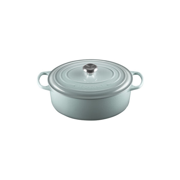 Signature gjutj&auml;rn oval gryta &Oslash; 31 cm, sea salt, Le Creuset