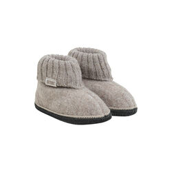 Slippers Wool , camel melange, HUTTEliHUT