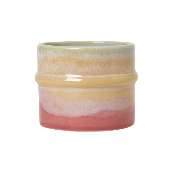 Poppery mugg, pink/mint/gul, K&auml;hler