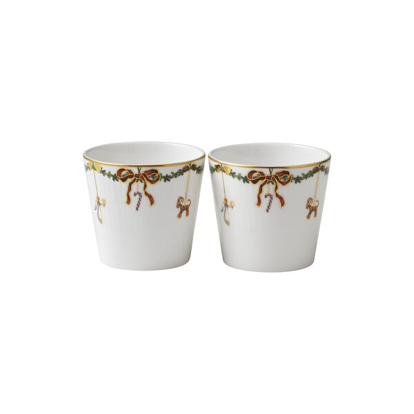 Star Fluted Christmas serveringskopp, 2 st. Star Fluted Christmas serveringskopp, 2 st., Royal Copenhagen
