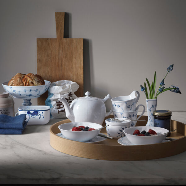 White Fluted skål, 2 st., Royal Copenhagen