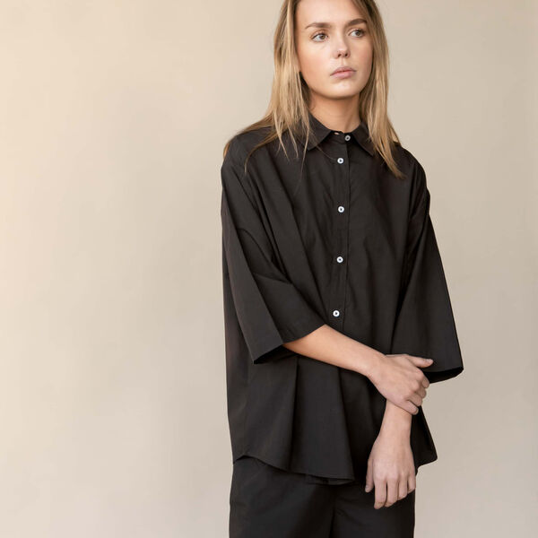 Cecilia Shirt, black Cecilia Shirt, black, Studio Feder