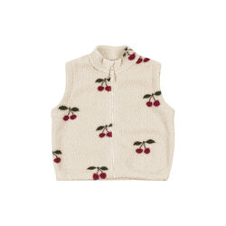 Jody Teddy Vest, ma grande cerise, Konges Sl&oslash;jd