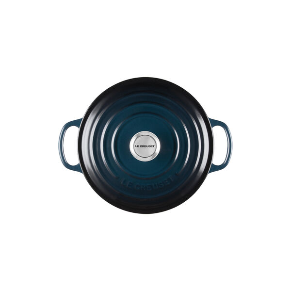 Signature gjutj&auml;rn rund gryta &Oslash; 20 cm, nuit, Le Creuset
