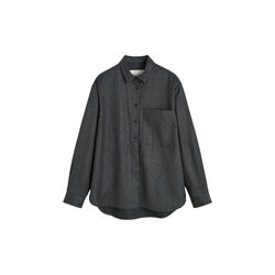Lynette Shirt Fine Wool, dark grey, Aiayu