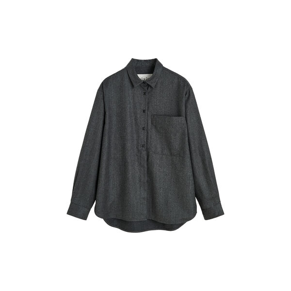 Lynette Shirt Fine Wool, dark grey Lynette Shirt Fine Wool, dark grey, Aiayu