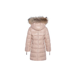 Featherlight Girls A Coat with Fur, mahogany rose, VER de TERRE