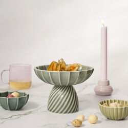 Samsurium Mini Bowls set of 2, wasabi & spruce, Dottir Nordic Design