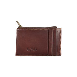 Creditcard zip wallet, dark brown, Tony Perotti