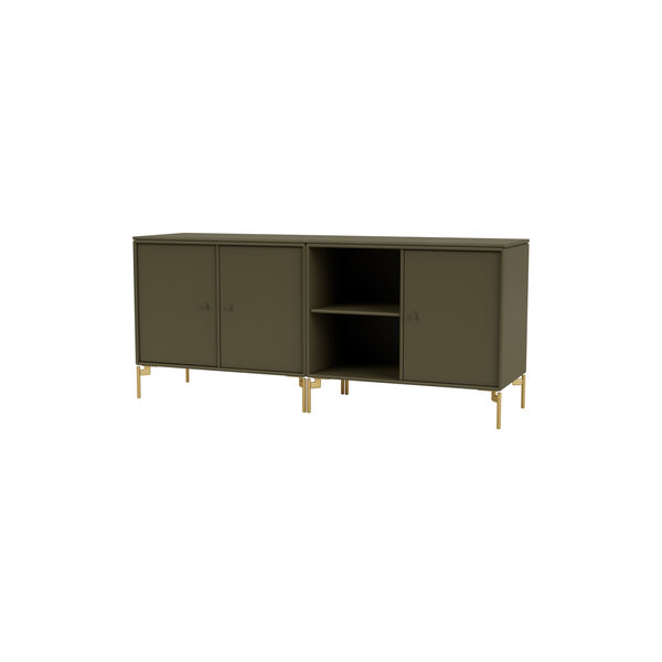 SAVE Lowboard with Brass Legs, 139 oregano, Montana Furniture