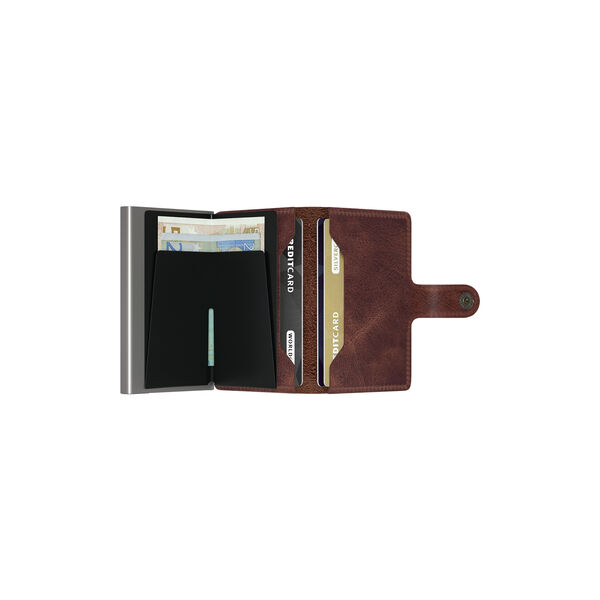 Miniwallet Vintage, brun, Secrid