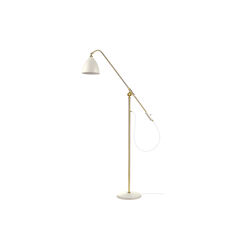 Bestlite BL4 M golvlampa, matt vit/m&auml;ssing, GUBI