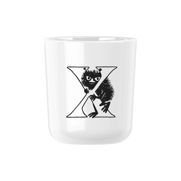 Moomin ABC mugg X, moomin white, RIG-TIG