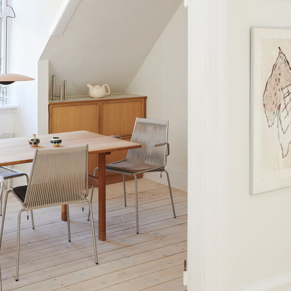 Noel Armrest Chair, steel/nature, Thorup Copenhagen