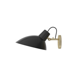 VV Cinquanta Wall Lamp, black/brass, Astep