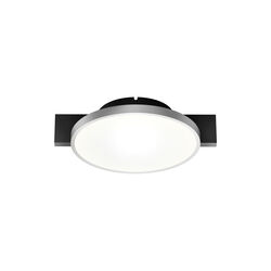 INLAY ROUND C1 taklampa, matt black/satin silver, LIGHT-POINT