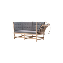 The Spoke-Back Sofa, Steelcut Quartet 654/soap treated beech, Fredericia Furniture