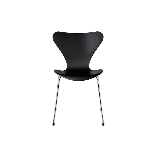 Series 7&trade; 3107 Stol, hellackerad, svart, Fritz Hansen