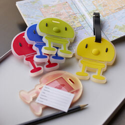 Hoptimist Bag tag, blue, Hoptimist