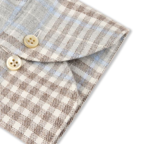 Regular, C71 RC cuff, light grey check, Stenstr&ouml;ms