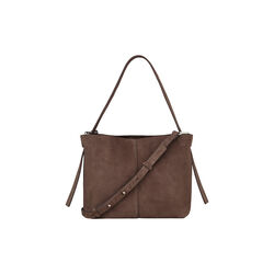 Suede Fraya Small Bag, hot fudge brown, Becksöndergaard