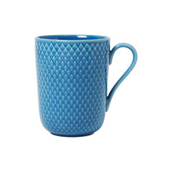 Rhombe Color mugg med öra, blå, Lyngby Porcelæn