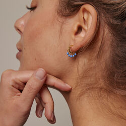 Astrid hoops, cornflower, ENAMEL Copenhagen