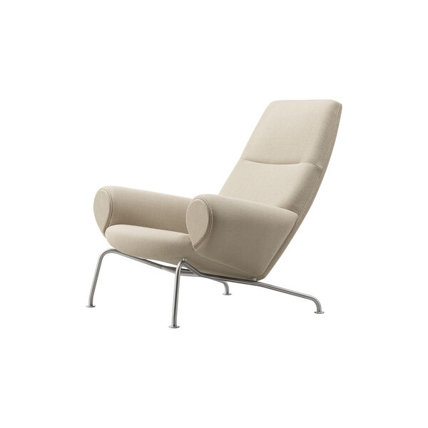 Wegner Queen Chair | Warm Grey | F&aring;t&ouml;lj + Qttoman, Fredericia Furniture