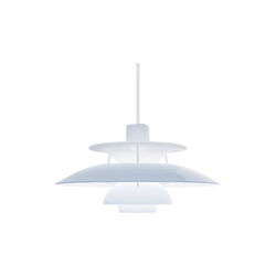PH 5 320 Opal Pendant, opal pale blue, Louis Poulsen