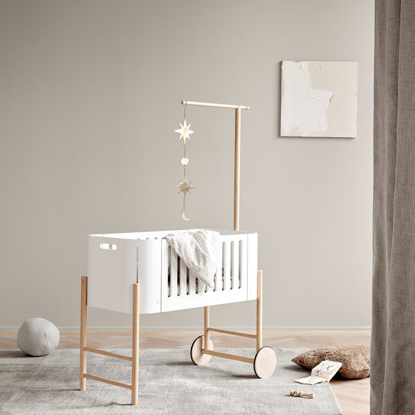 Holder for Wood Co-Sleeper Bed Canopy & Mobile, oak, Oliver Furniture