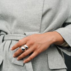 La Pausa Ring, silverpläterat, Pernille Corydon Jewellery
