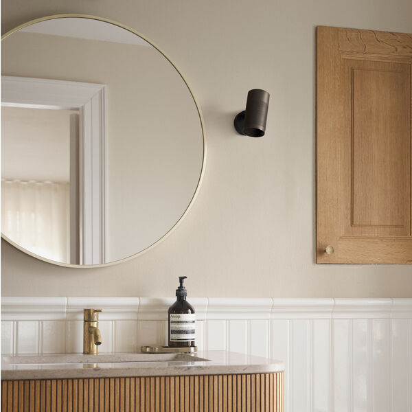 Patrone Small Wall Lamp, brown/brass, Thorup Copenhagen