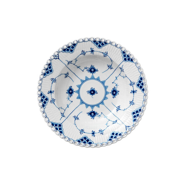 Blue Fluted Full Lace djup tallrik &Oslash; 23 cm, Royal Copenhagen