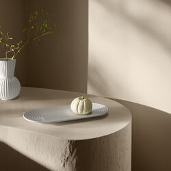 Lyngby Tura Oval serveringsfat Small, Lyngby Porcel&aelig;n