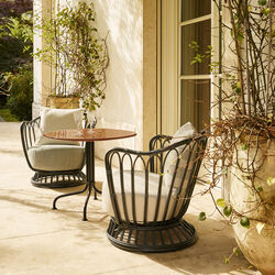 Carmel Bistro Outdoor Lounge Table, matt rock red, GUBI