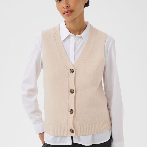 FilluccaPW Waistcoat | Oatmeal Melange | V&auml;st, Part Two
